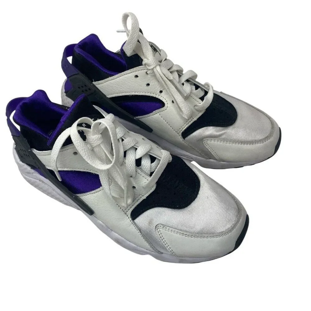 Nike Air Huarache White Purple Punch Shoe DH4439 105 SIZE 7 WOMENS 8.5